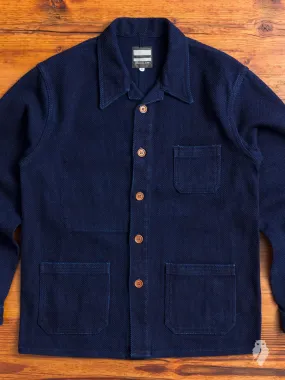 03-058 Sashiko Work Jacket in Indigo