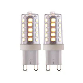 2 X G9 LED SMD Dimmable Light Bulb 3.7W Warm White