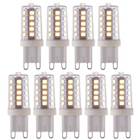 9 X G9 LED SMD Dimmable Light Bulb 3.7W Warm White