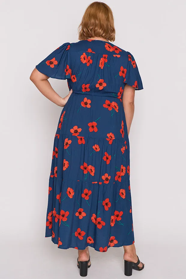 Alexia Red Poppy Fields Maxi Dress