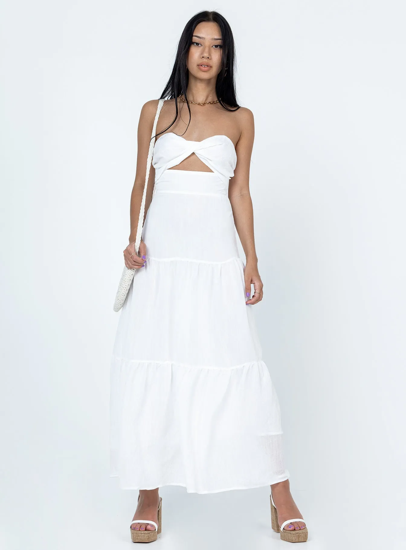 Allie Maxi Dress White