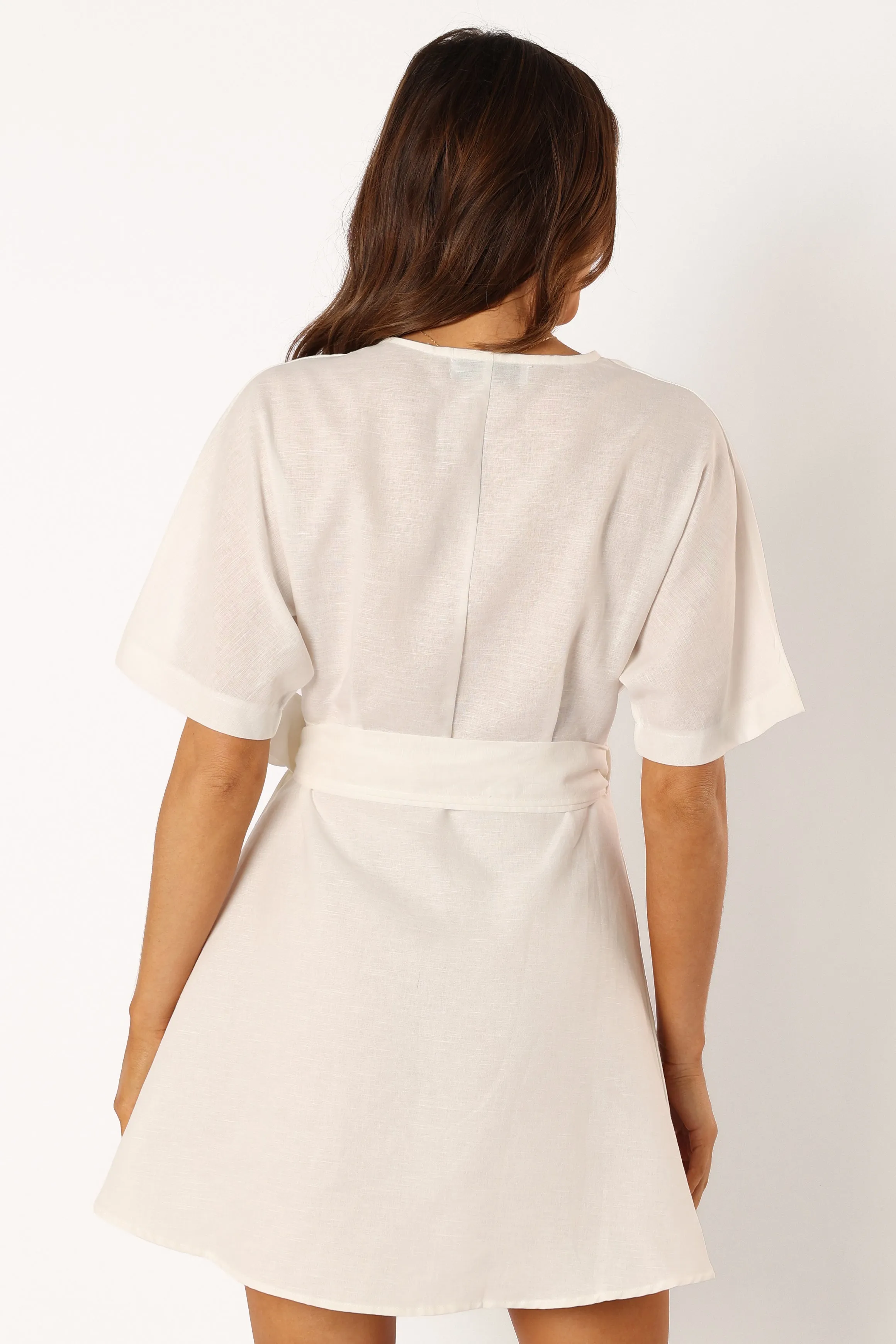 Amelia Wrap Dress - White