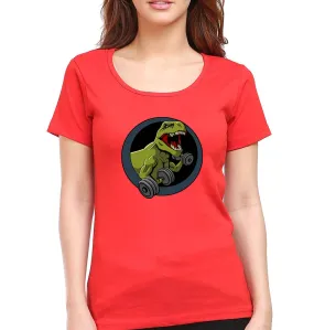 Angry T-Rex Gym T-Shirt for Women