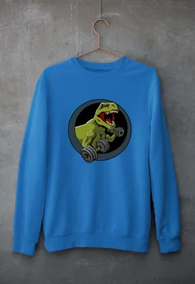 Angry T-Rex Gym Unisex Sweatshirt for Men/Women