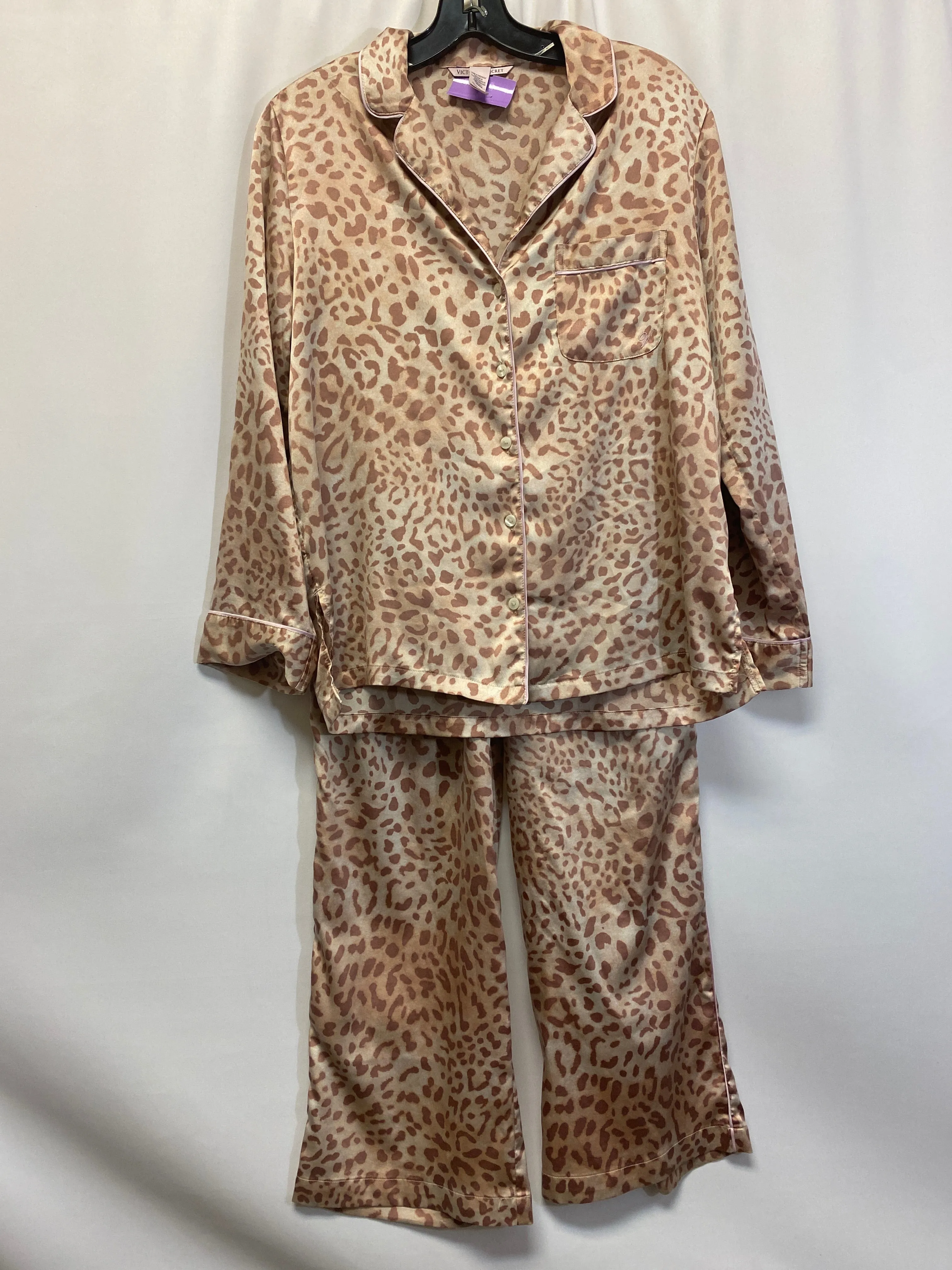 Animal Print Pajamas 2pc Victorias Secret, Size Xs