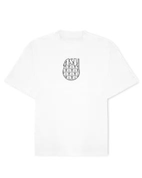 Ashluxe Stitched Emblem T-shirt White