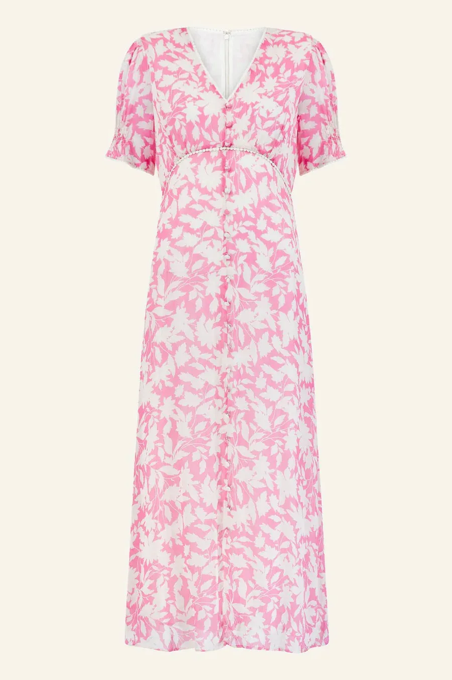 ASPIGA SALLY ANNE TEA DRESS PINK WHITE