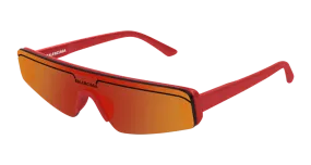 Balenciaga Sunglass Unisex Red Red BB0003S-004