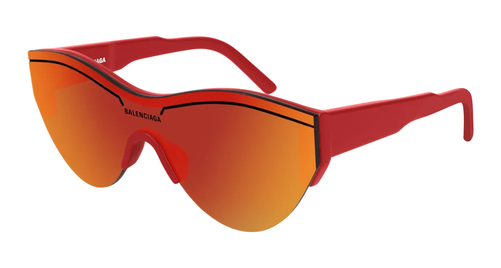 Balenciaga Sunglass Unisex Red Red BB0004S-003