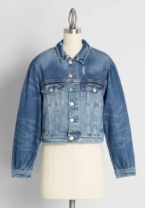 Ballooning Confidence Denim Jacket