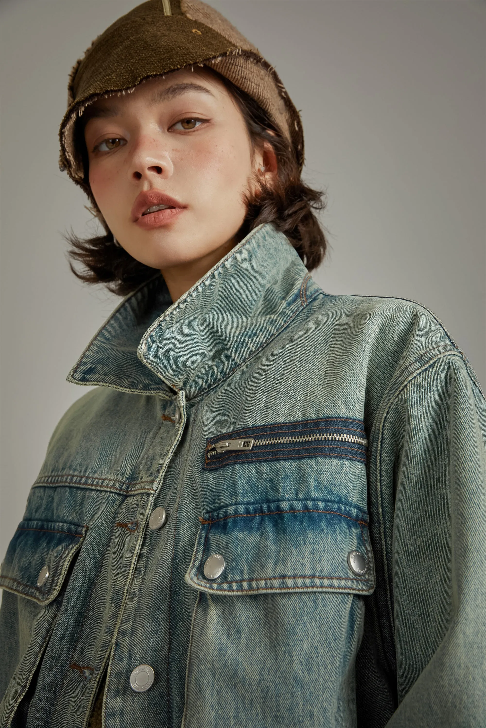 Big Pocket Denim Jacket