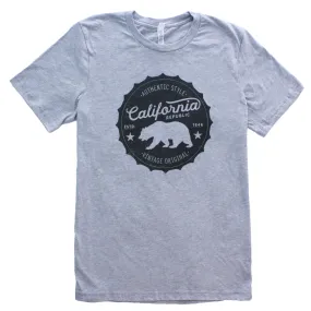 California Authentic Original Vintage Bottle Cap T-Shirt