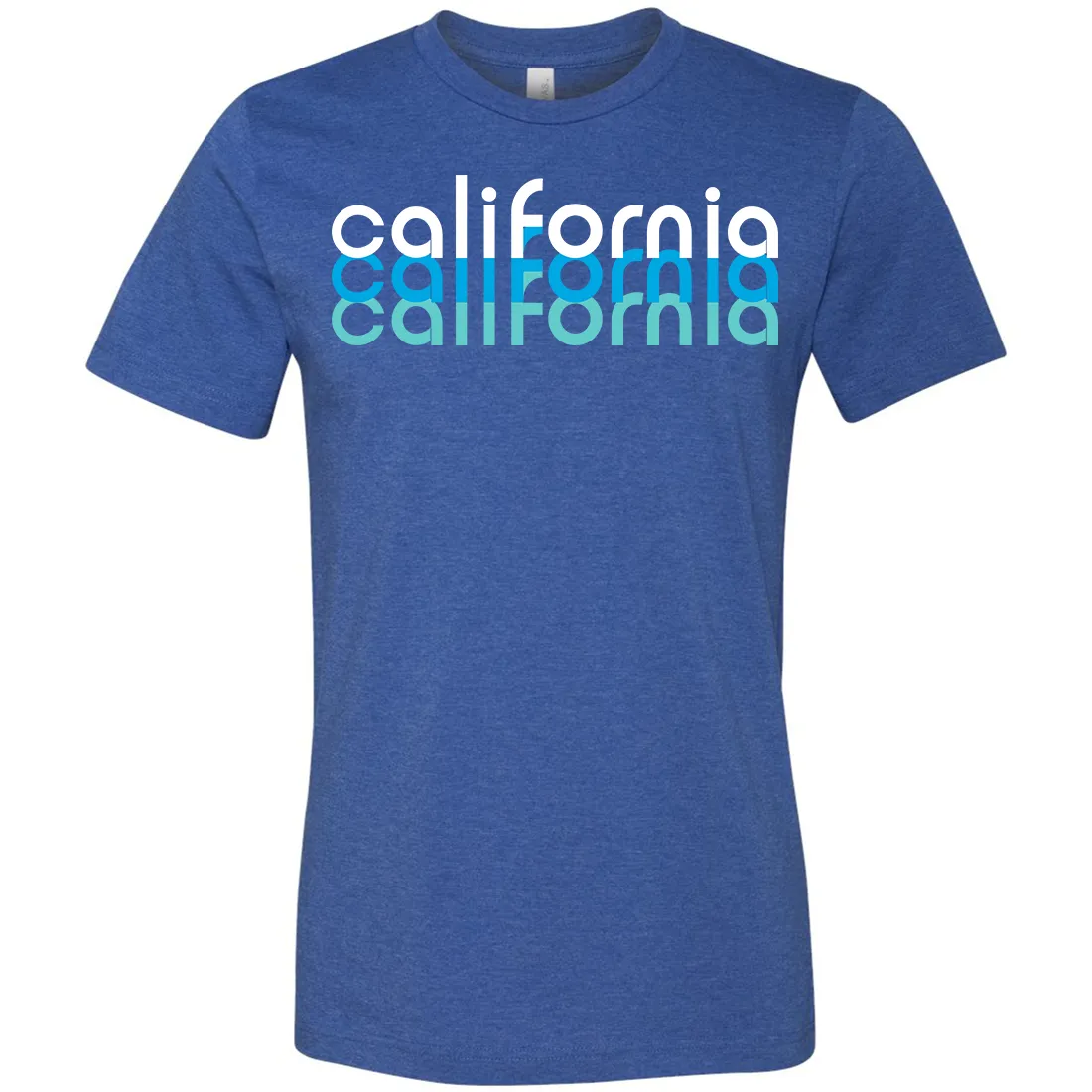 California Cool Stacked Asst Colors Mens Lightweight Fitted T-Shirt/tee