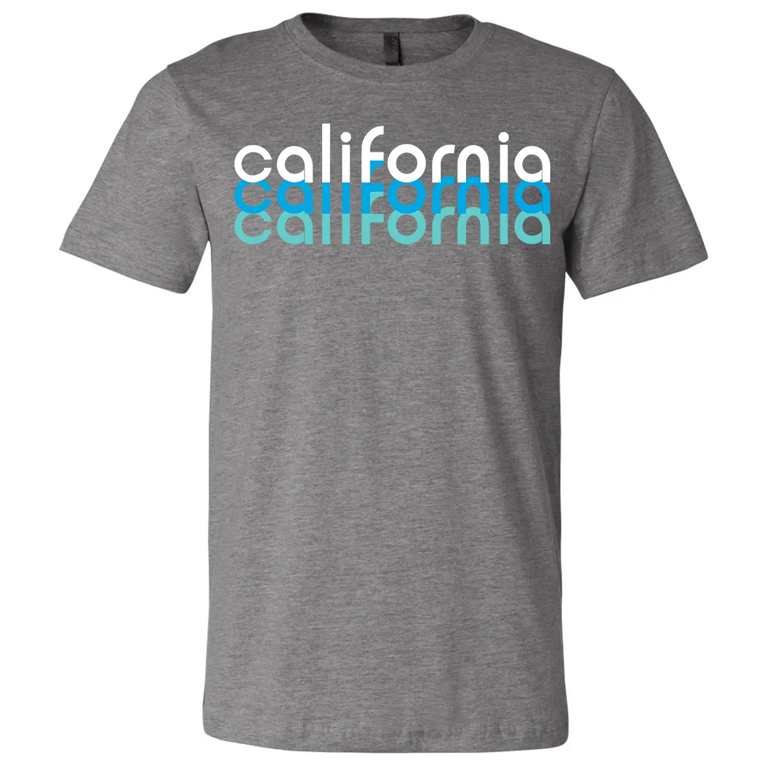 California Cool Stacked Asst Colors Mens Lightweight Fitted T-Shirt/tee