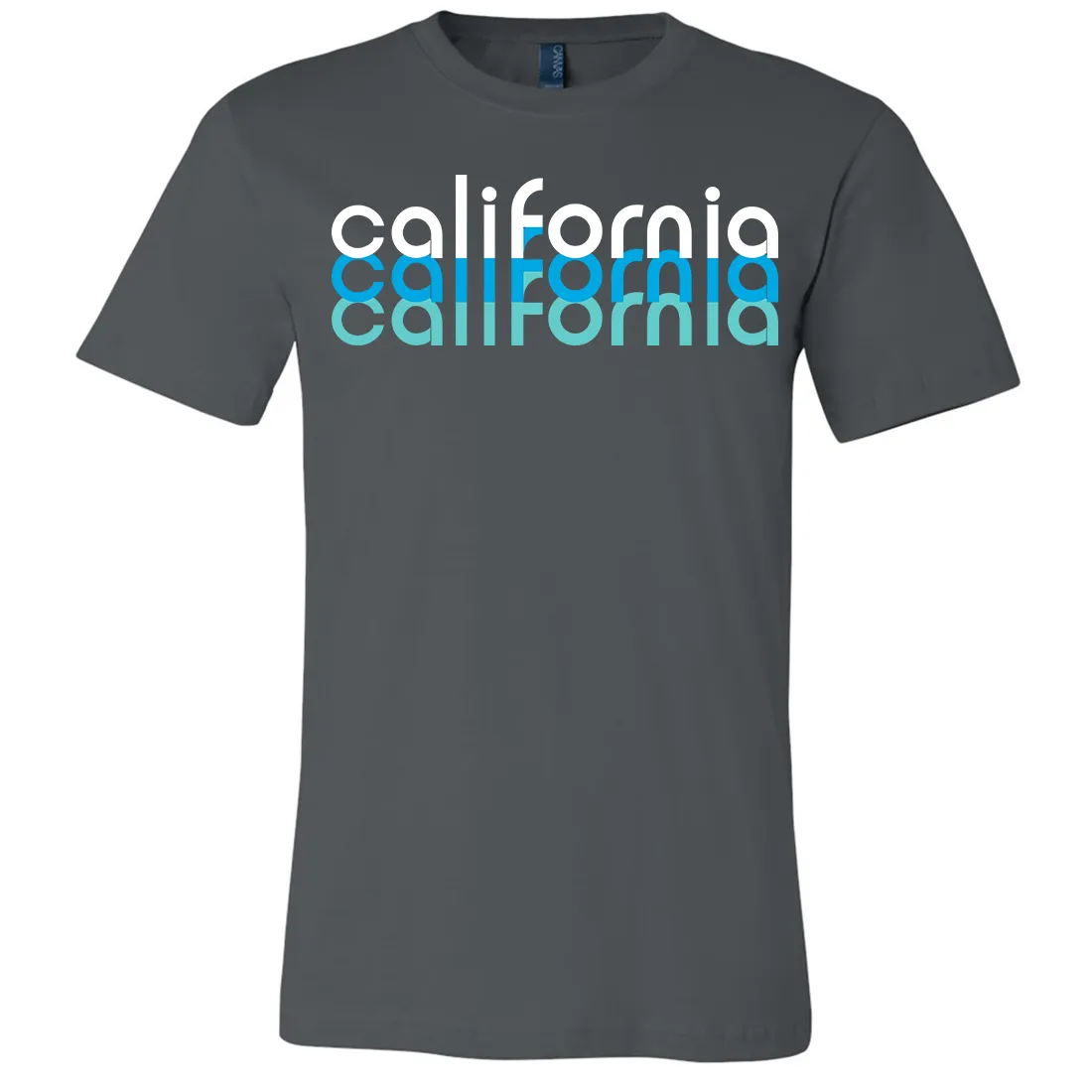 California Cool Stacked Asst Colors Mens Lightweight Fitted T-Shirt/tee