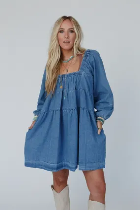 Country Acres Denim Dress - Denim