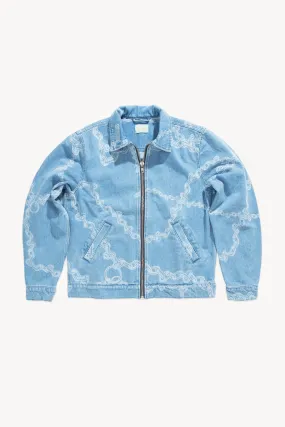 Denim Chains Harrington Jacket