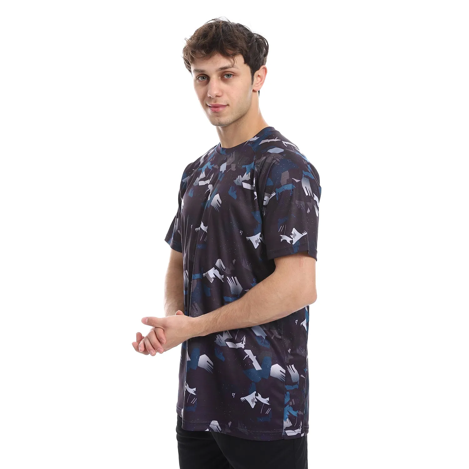 Diadora Men Sports Printed T-Shirt