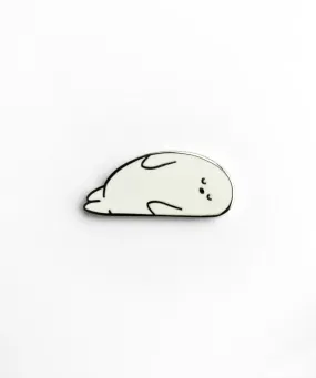 Enamel Pin Harp Seal Pup by Tom Hardwick