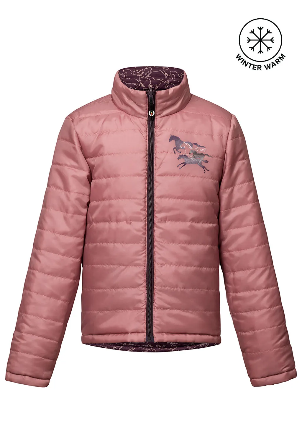 Kids Round Up Reversible Quilted Riding Jacket