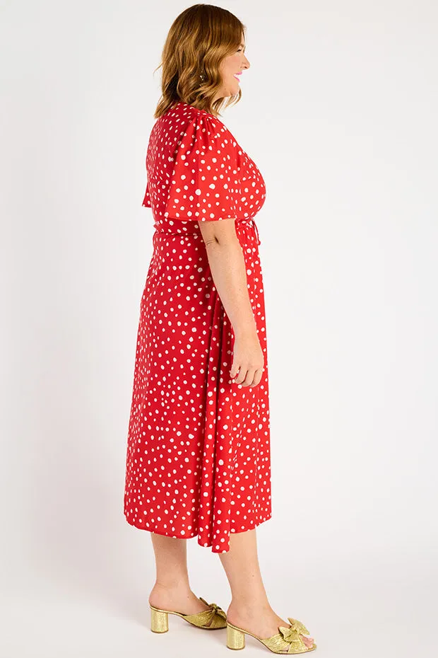 Marley Red Spot Dress