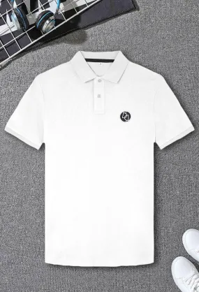 Men White Polo