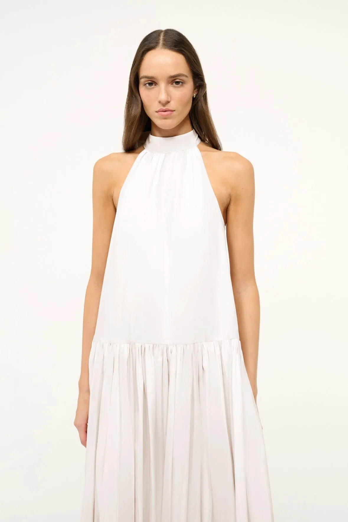 MIDI MARLOWE DRESS | WHITE