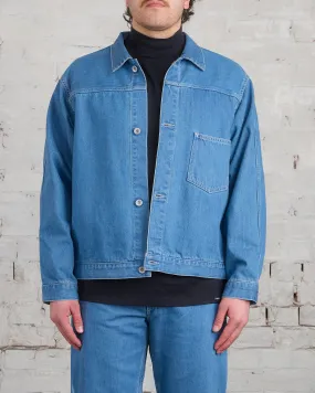 nanamica Short Denim Jacket Indigo Bleach