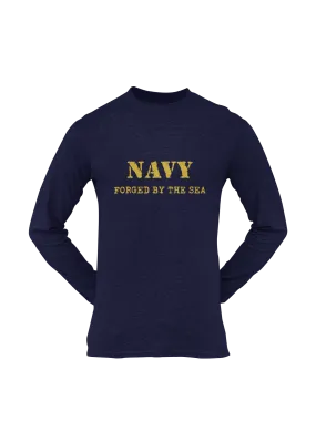 Navy T-shirt - Navy, Forged By The Sea (Men)