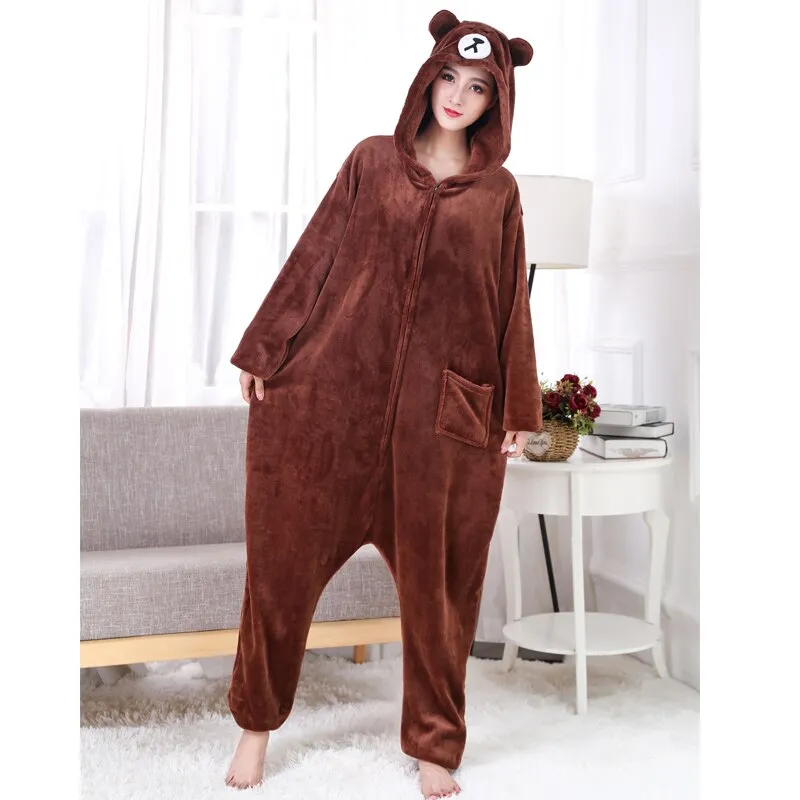 New Animal Kigurumi Unicorn XXL Cartoon Suit Women Pajama  Onesies For Adult Men Onsie Boy Girls Pijamas Fleece One-Piece