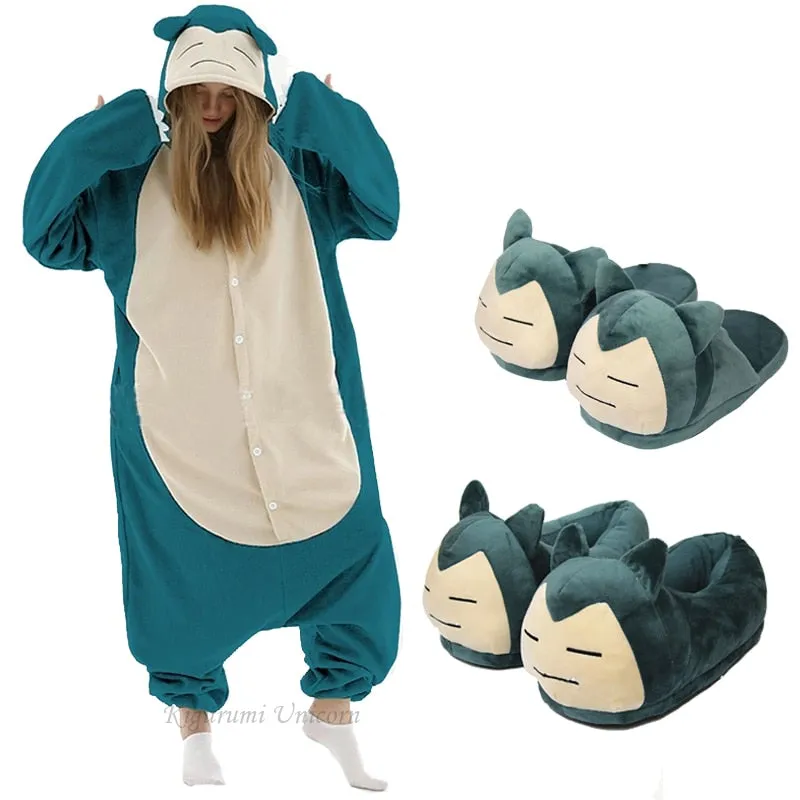 New Animal Kigurumi Unicorn XXL Cartoon Suit Women Pajama  Onesies For Adult Men Onsie Boy Girls Pijamas Fleece One-Piece