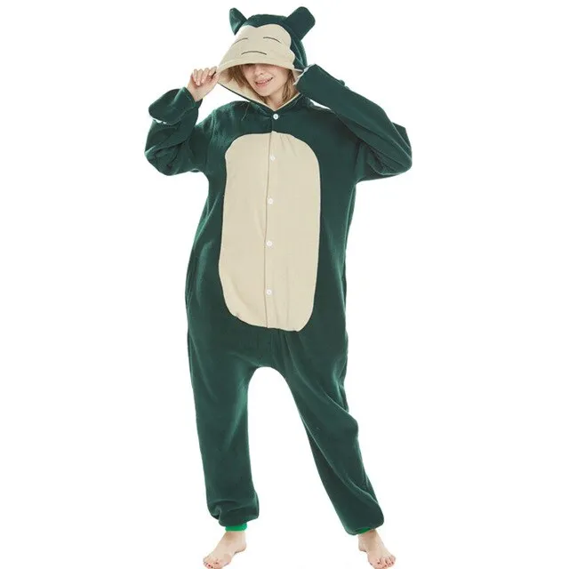 New Animal Kigurumi Unicorn XXL Cartoon Suit Women Pajama  Onesies For Adult Men Onsie Boy Girls Pijamas Fleece One-Piece