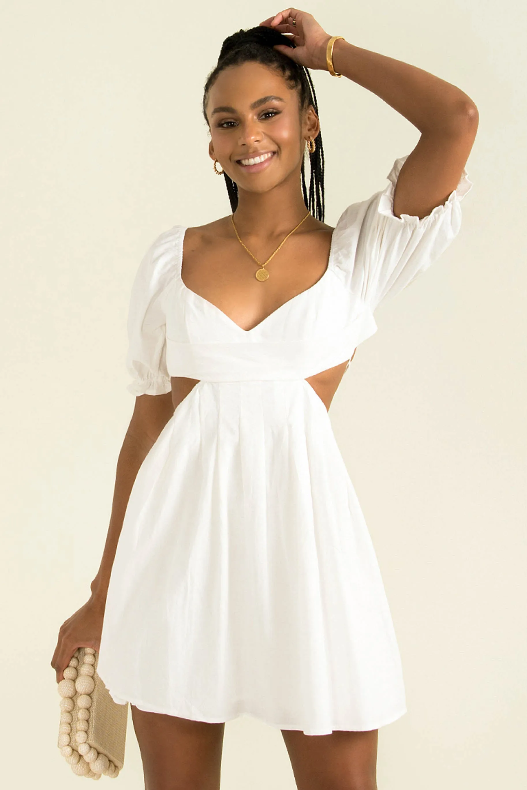 Peytonn Dress / White