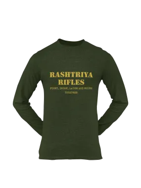 Rashtriya Rifles T-shirt - Fight, Drink, Laugh & Mourn Together ( Men)