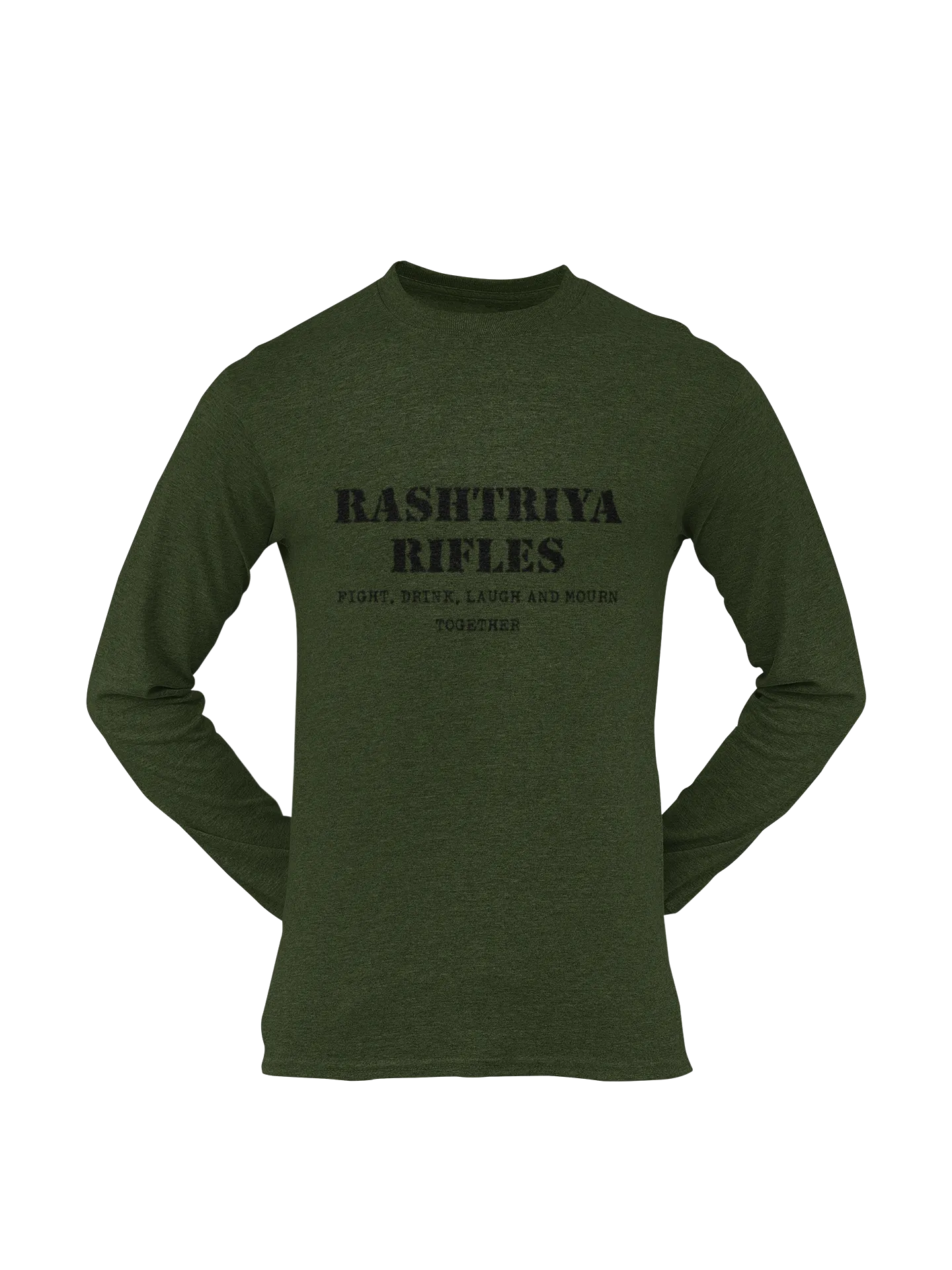 Rashtriya Rifles T-shirt - Fight, Drink, Laugh & Mourn Together ( Men)