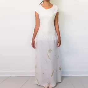 White Long Bridal Dress