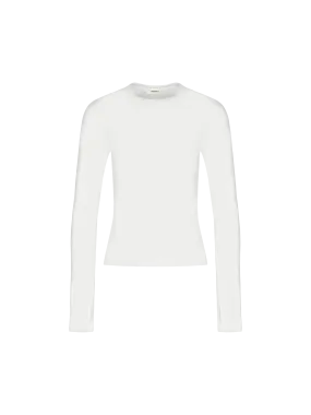 Women's 365 Cotton-Stretch Long-Sleeved Top—off-white